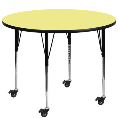 Table ronde mobile en stratifié Goddard
