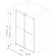 Lustre 48" W X 76" H Double Sliding Semi- Frameless Shower Door with 5/16"(8mm) Clear Tempered Glass