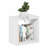 Furinno CUBICLE Floating Shelves for Wall, Cube Wall Shelf, Extra Thick Wall Mounted Book Shelf, Single Cube, 16" x 16" x 9.8", for Bathroom, Bedroom, Living Room, White-123664697