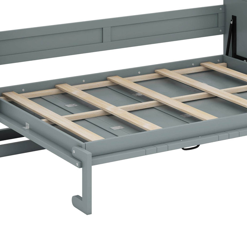 Lit escamotable en bois, peut être plié en armoire