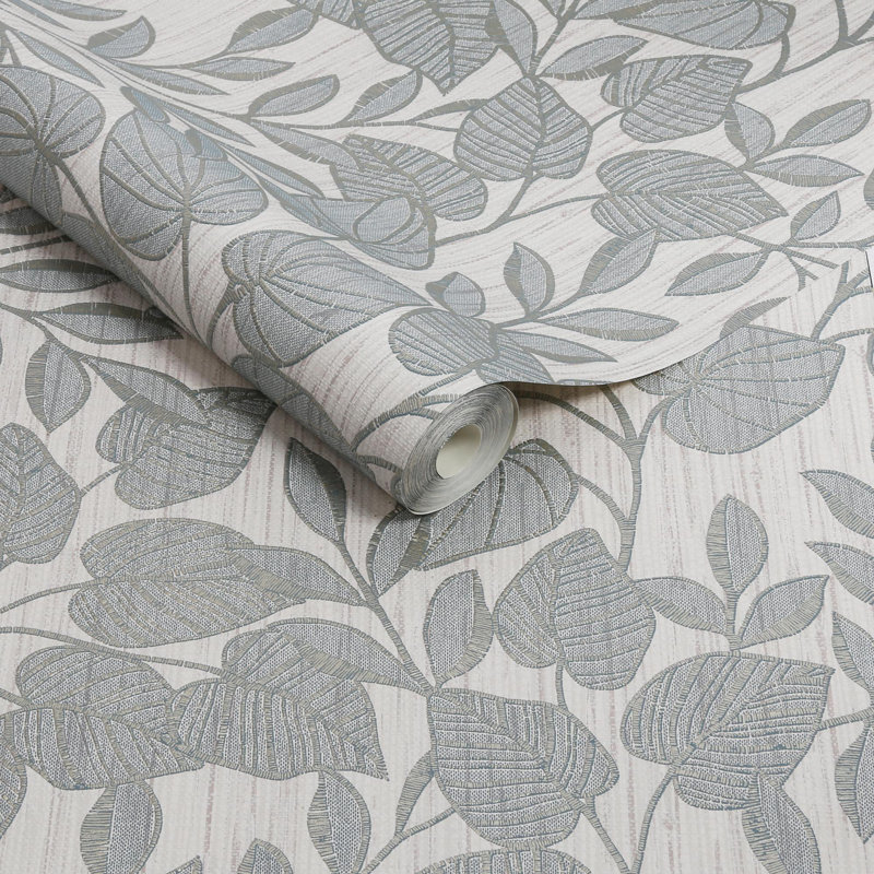 Superfresco Linden Leaf Trail Duck Egg Wallpaper, Blue