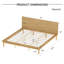 Cadre de lit plateforme king size de style moderne du milieu du siècle avec tête de lit ergonomique et sans sommier tapissier-1742880676