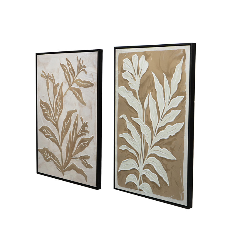 Minimalist Leaf Painting by A&B Home