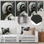 «White Grey Steel Steel Sentinel Robot - Robots», reproduction d'art mural-488562087-488562082