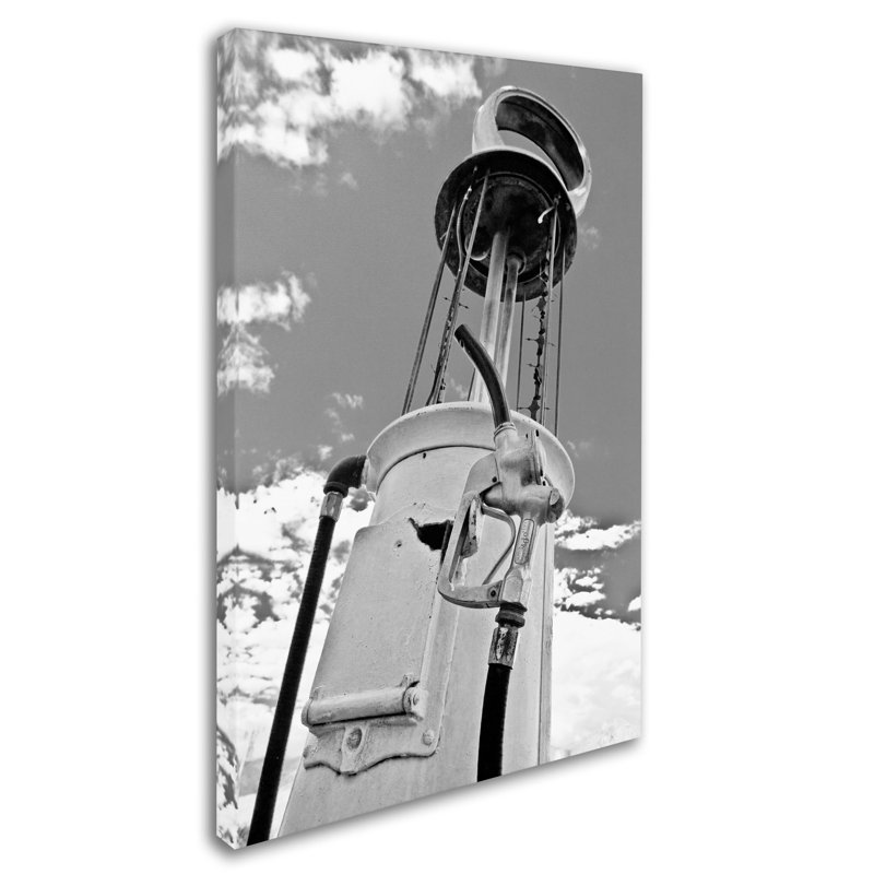 « gas pump » par yale gurney, reproduction de photo sur toile tendue, H 24 po x l 16 po x P 2 po