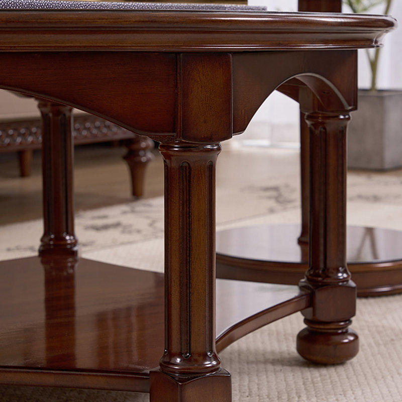 Simple retro solid wood coffee table