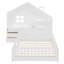 Lit double pleine grandeur avec fenêtre et tiroirs de chevet, lit plateforme avec tablettes et ensemble de prises et port USB, blanc
