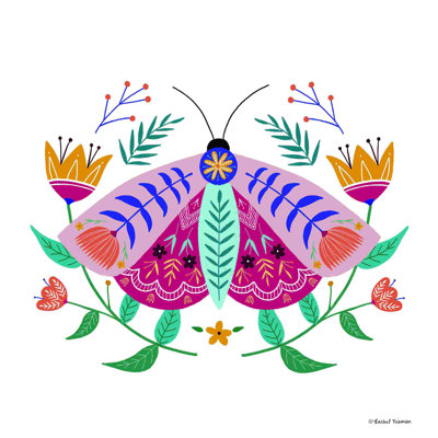 " Folk Art Moth "