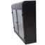Armoire de rangement 2 portes, noir antique, design, installation facile, installation rapide, style petites pièces, plateau, look unique