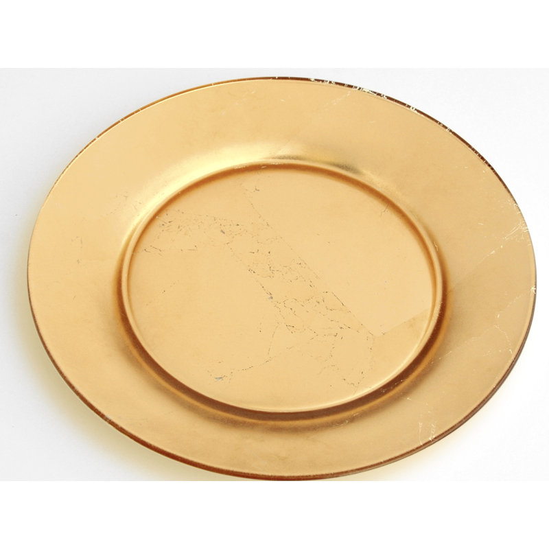 10.5" Dinner Plate, Gold
