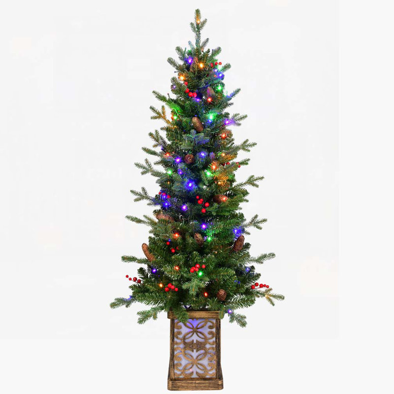 Arbre de Noël vert 4 pi pré-éclairé