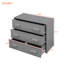 Lit mezzanine simple gris avec armoire et tablette durables - fabrication en bois massif sécuritaire-715480557