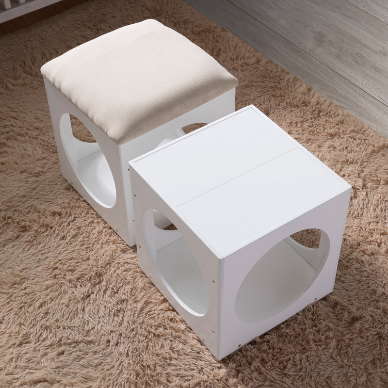Tabouret d'appoint en bois manufacturé