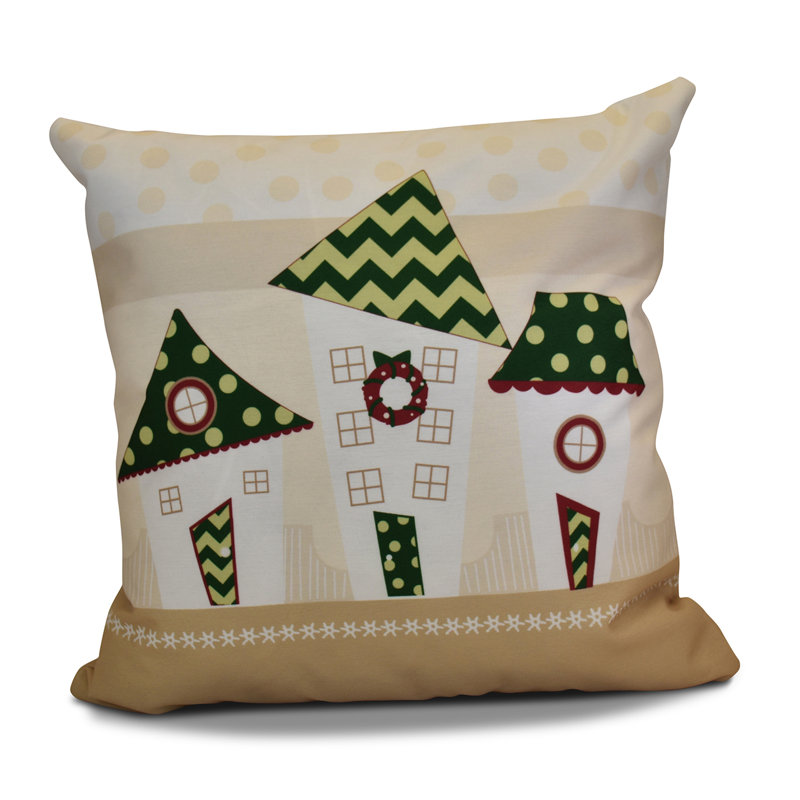 Housse et insert de coussin décoratif Coastal Christmas, H 20 po x l 20 po, Vert