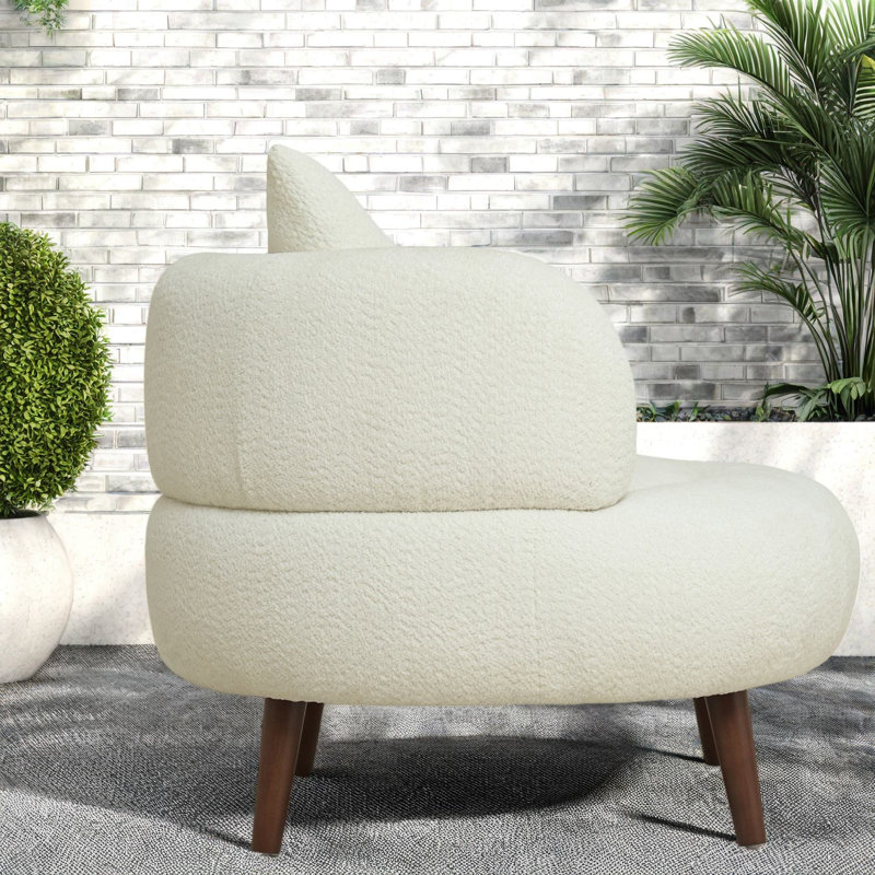 Chaises d'appoint Cloud Soft, tissu chenille 36 po, salon moderne pour la maison