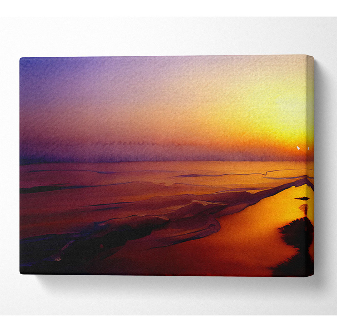 Path of the Ocean Flow - Wrapped Canvas Art Prints