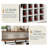 LED Wine Cabinet, Coffee Bar Cabinet, Farmhouse Wine Cabinet, Suitable For Kitchens And Dining Rooms, White