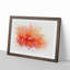 Orange Carnation Flower in Abstract - Picture Frame Graphic Art Print-55723613-55723614