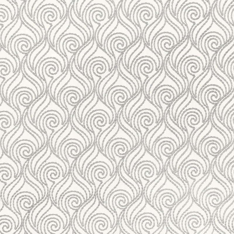 Prive Swirl-a-Way Fabric, Pewter