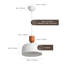 Luminaire suspendu moderne dôme rond blanc 11,8 pouces