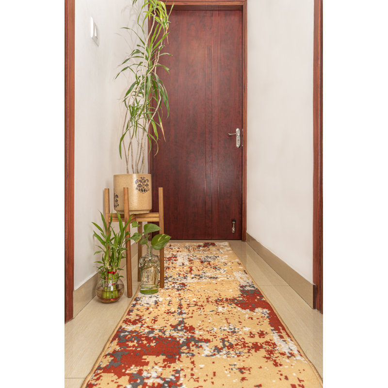 Abstract Indoor Rug, Runner 2' x 8'
