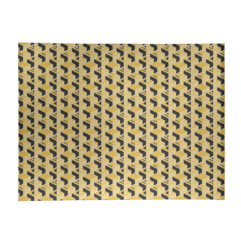 Chenille Geometric Indoor Rug, Rectangle 4' x 6'