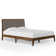 Bethelmie Solid Wood Upholstered Headboard Bed Frame