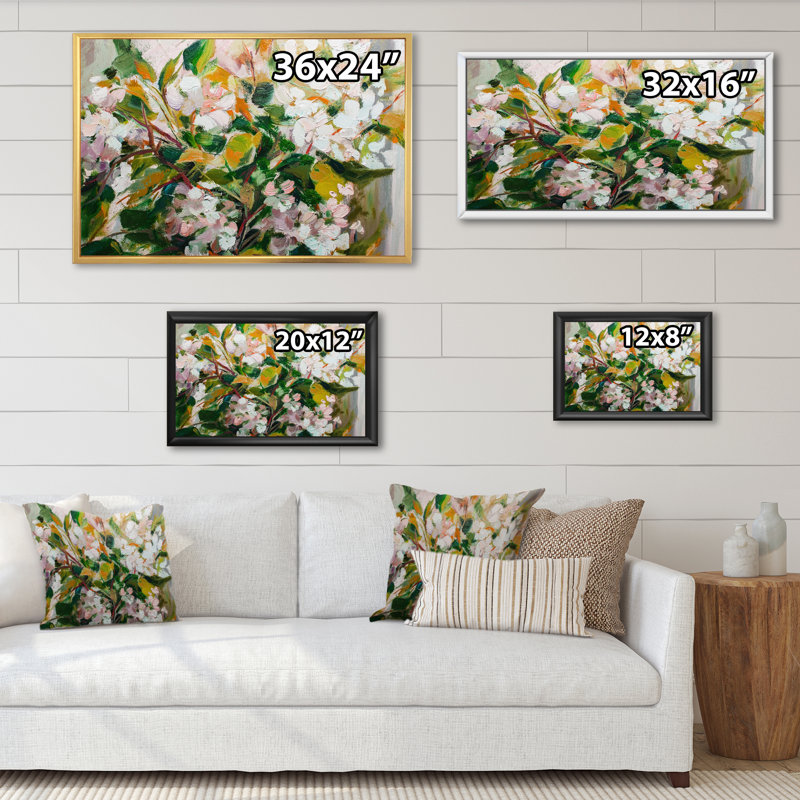 Impressionnisme - Impression sur toile avec cadre flottant, H 8 po x l 12 po x P 1 po, Cadre flottant noir