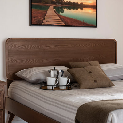 Tête de lit Sydney au fini noyer cendré, H 58,19 po x P 1,40 po x l 79,26 po