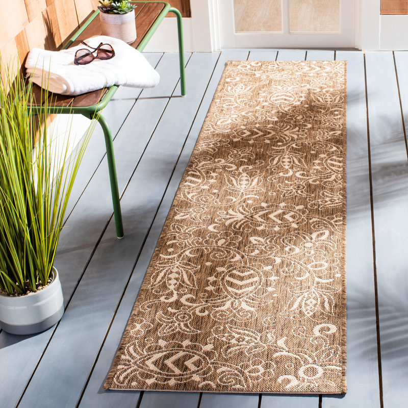 Sabir Performance Floral Indoor/Outdoor Area Rug, Runner 2'2" x 8'
