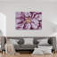 Purple Petal Bloom Abstract Delicate Elegant Lavender Flower Nature Wall Art Print 1 Piece Wrapped Canvas Wall Art-619647546