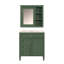 Meuble-lavabo de 30 po avec lavabo supérieur, armoire de rangement moderne avec 2 tiroirs et un tiroir basculant-893364376-893364382