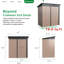 5 ft. W x 3 ft. D Metal Lean-To Storage Shed-93302590