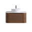 Meuble-lavabo de 30 pouces avec lavabo en céramique blanc et porte-serviettes-133406337-133406338