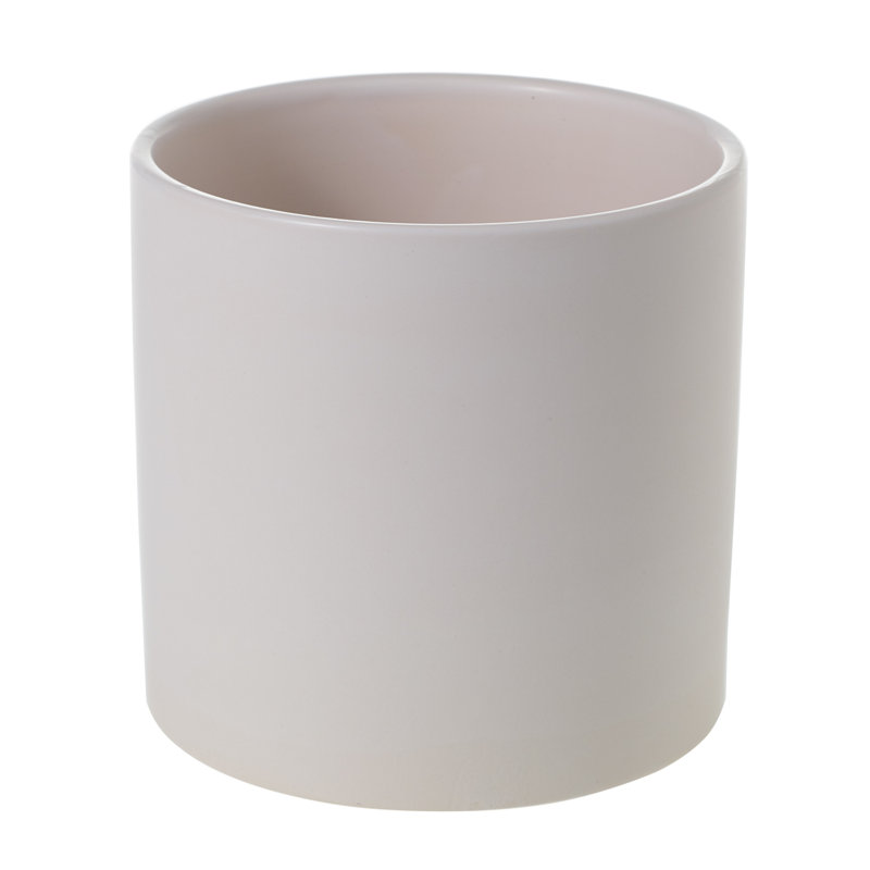 Jardinières en pot, Blanc mat, H 6,25 po x l 6,5 po x P 6,5 po
