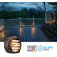 Persiane LED Landscape Deck Light Low Voltage Fence Light Waterproof Bronze Warm White