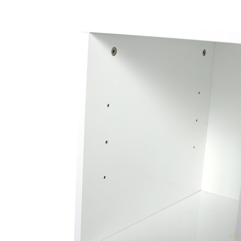 Meuble-lavabo flottant de 36 po au design moderne avec lavabo d'art en céramique, plaque de pierre plate et petites tablettes de rangement, porte à fermeture douce, ensemble KD