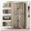 Garde-manger avec portes de grange, tablettes réglables et tablettes de porte
