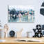 «Watercolor Bay 2» par Emma Scarvey, art mural en verre acrylique