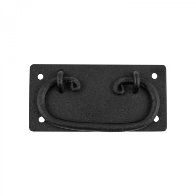 Black Cabinet Drawer Pull Handle Wrought Iron