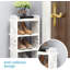 4 Pair Stackable Shoe Storage Cabinet