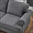 59.5 Inch Classic Design Living Room Loveseat with Nails, Durable Frame, Comfortable Seating, and Hidden Storage-1627584674