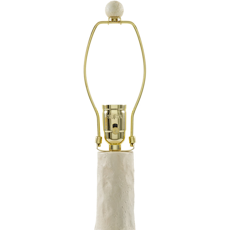 Camryn Resin Table Lamp, White