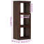 Bibliothèque standard en bois massif H 43,3 "x l 15,7" Gennep