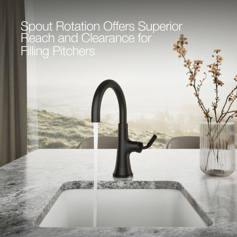 Tone Single-Handle Bar Sink Faucet, Matte Black
