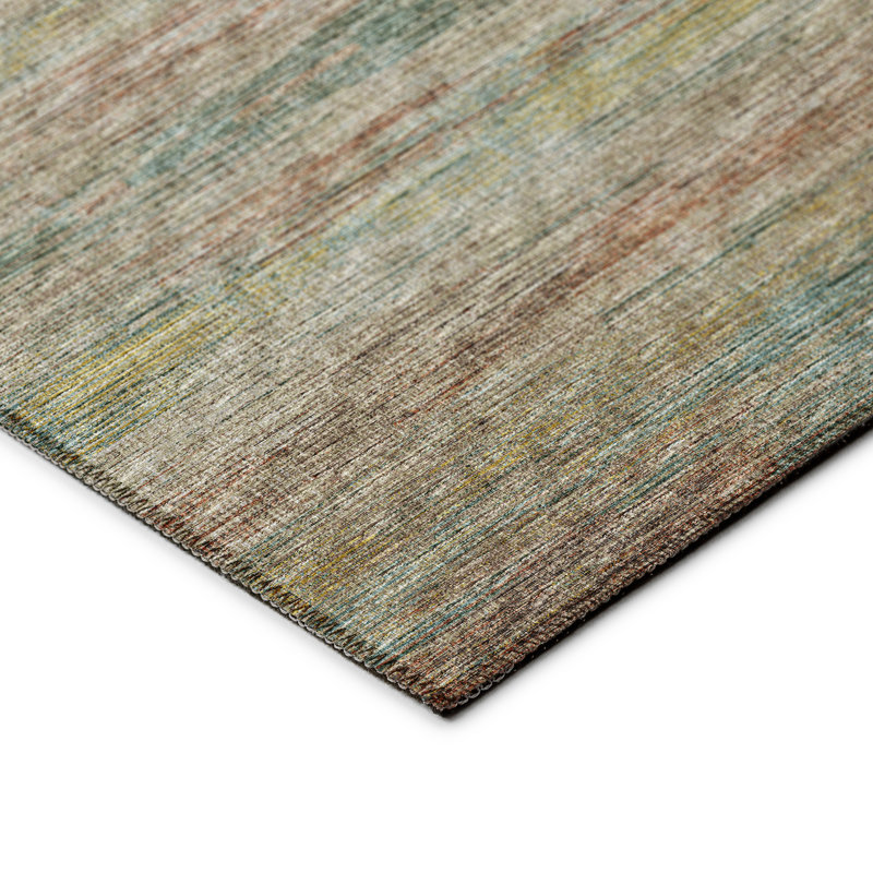 Wateen Washable Indoor / Outdoor Rug, Rectangle 9' x 12'