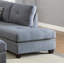 3 pièces Canapé modulaire gris et gris