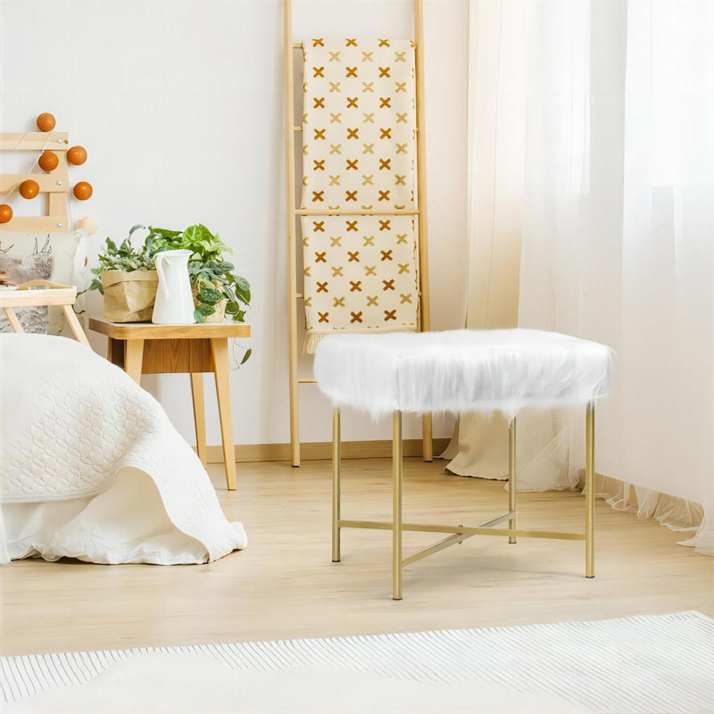 Tabouret décoratif, Blanc