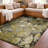 Premium Machine Washable Dream Shag ADS558 Floral Rug-2057635375-2057635360