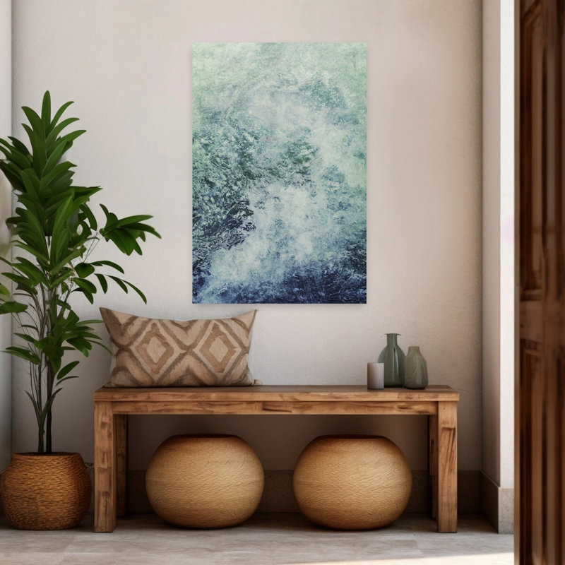 Art contemporain contemporain, nature audacieuse et organique, H 48 po x l 32 po